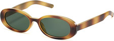 Oval Sunglasses for Women Men Vintage Retro Small 90S Style Trendy Sun Glasses