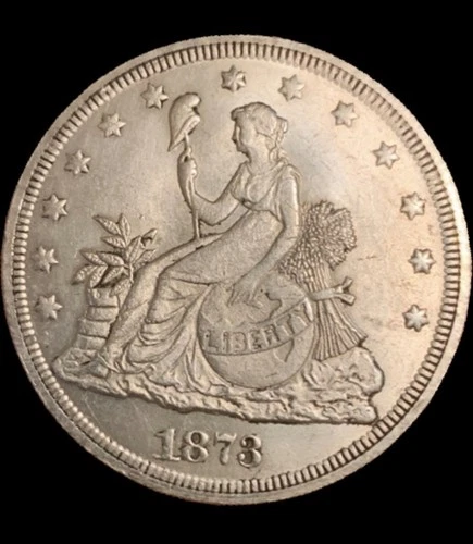 1873 USA Silver Trade Dollar AU+ Almost Uncirculated Condition $570-$1170+ Value