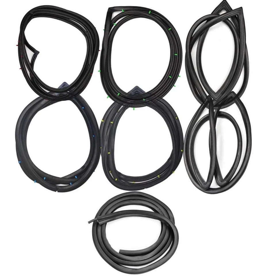For Nissan Sunny B310 Datsun 210 Sedan Windshield- Door Weatherstrip Seal Set 7 - Image 2 of 4