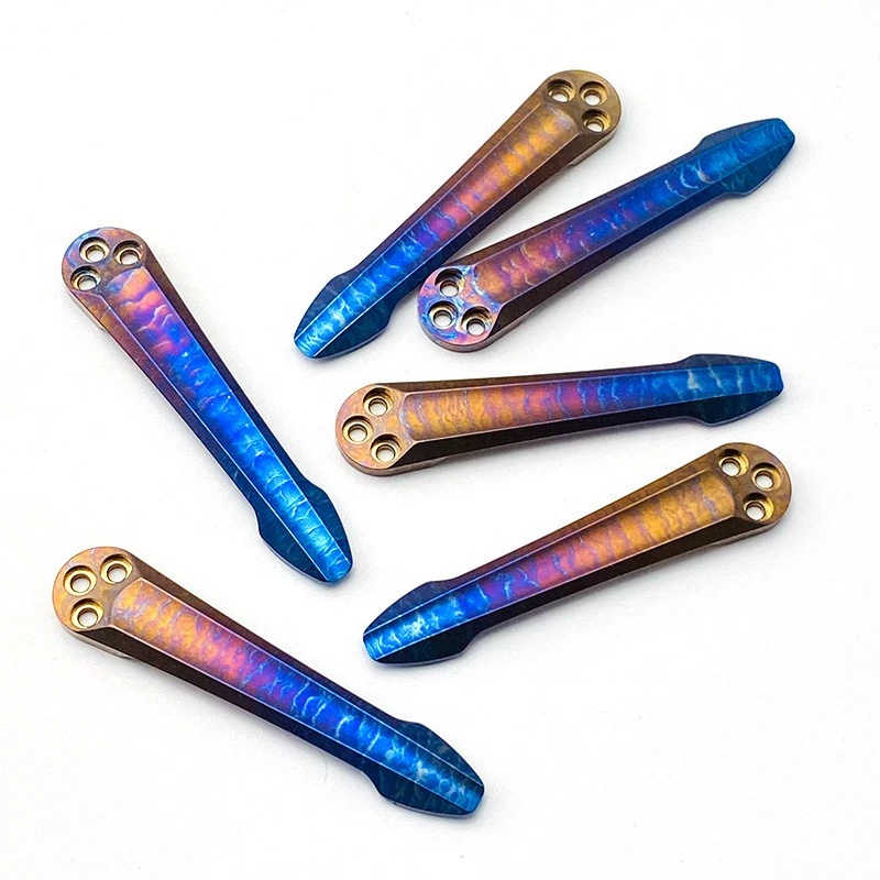 Für Spyderco C81 Rückenclip Titan Messerclip CNC Taschenclip Klappmesserteile - Bild 2 von 4