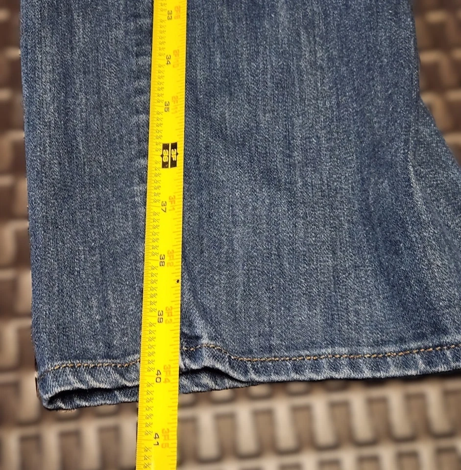 Pantalones de mezclilla para mujer Levi Strauss Signature azules talla 18W M algodón elástico pierna recta Foto 4 de 4