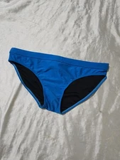 Women's Sporti Blue Drawstring Activewear Athletic Swim Bikini Bottom Size XL 
