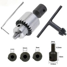 JT0 Mini Bohrfutter mit 4 mm 5 mm 6 mm 8 mm Stangenhülse für Elektrobohrmaschi