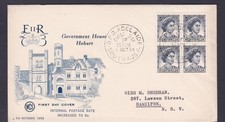 1959 THIRD QUEEN ELIZABETH II 5d PRE-DECIMAL STAMP WESLEY FIRST DAY COVER #T155