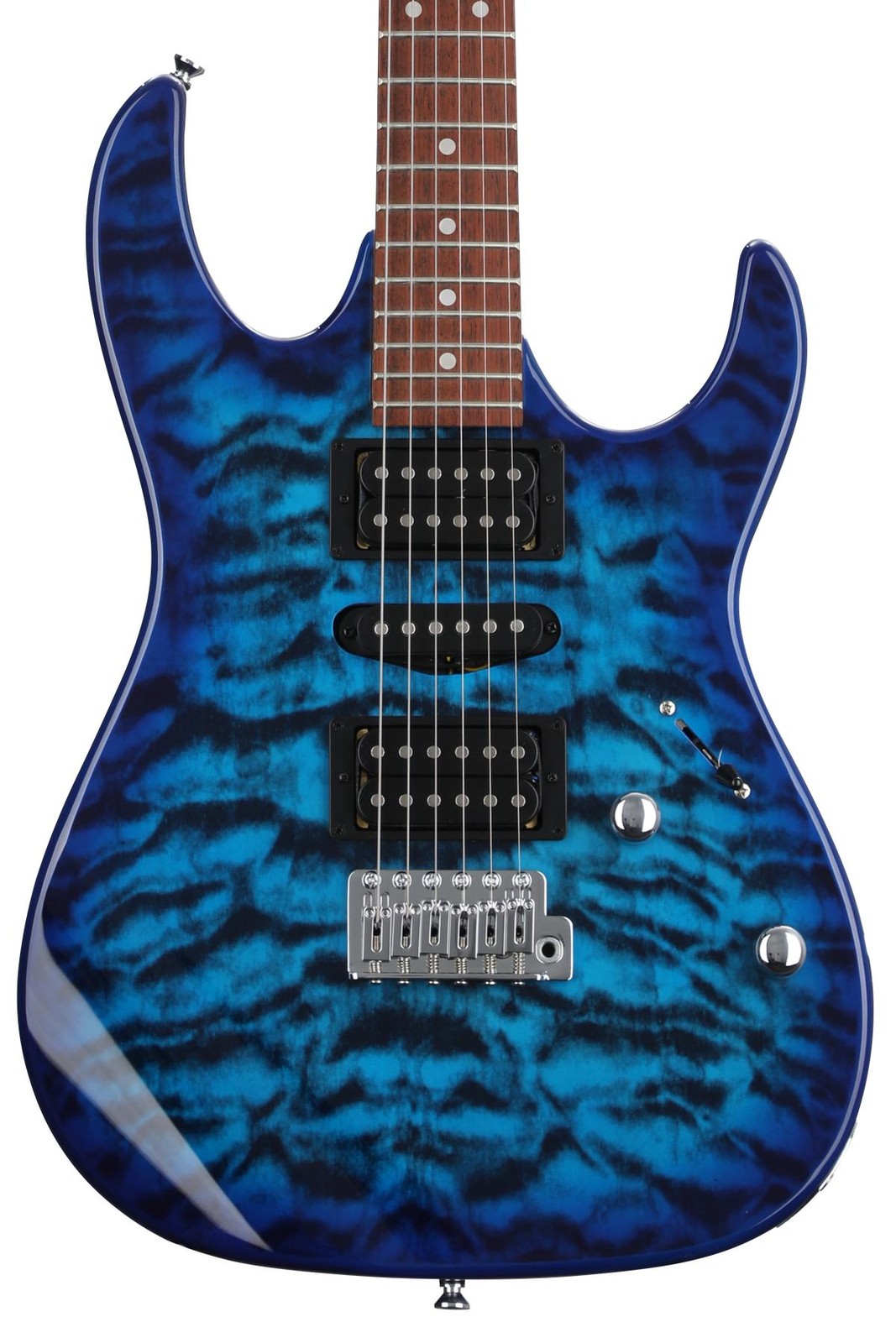 Ibanez Gio GRX70QA - Transparent Blue Burst