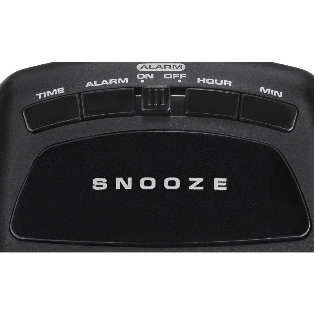 Basic Black Digital Red LED Bedside or Desk Alarm Clock with Adjustable Hi Lo - thumbnail 4