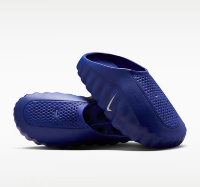 Nike Mind 001 Sandalen Slipper Slip-On Blau/Silber EU 36,5 HQ4309 400