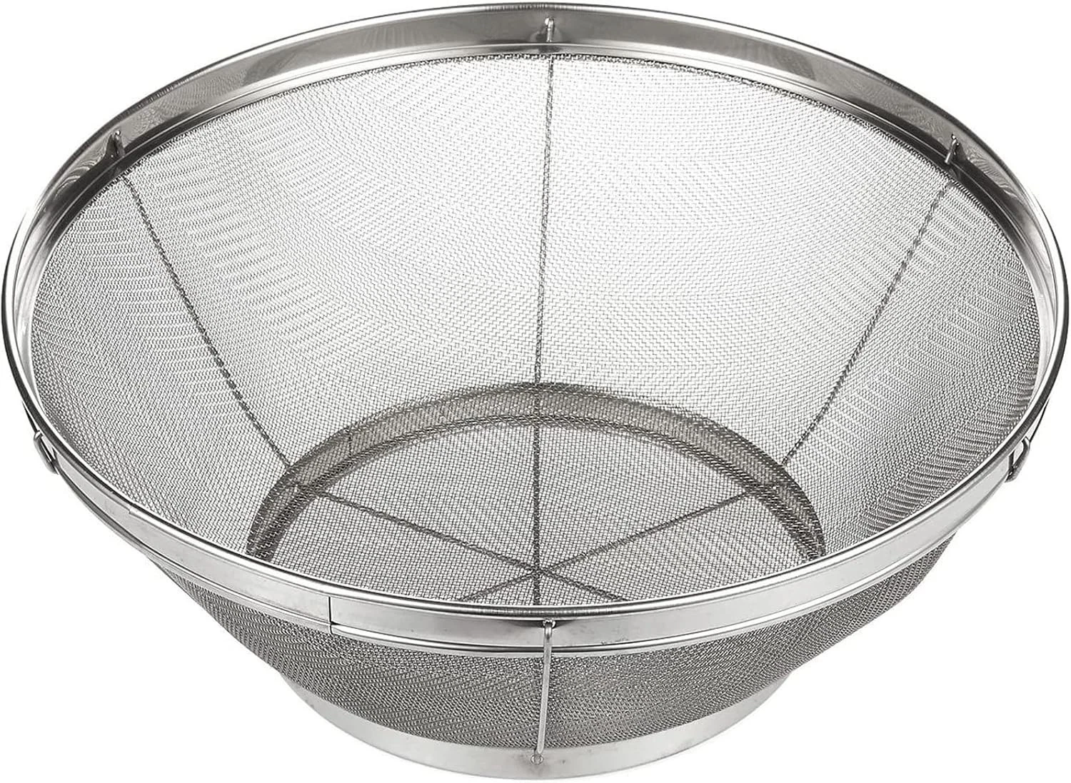 Stainless Steel Fine Mesh Strainer Durable Rust-Resistant Mesh Colander