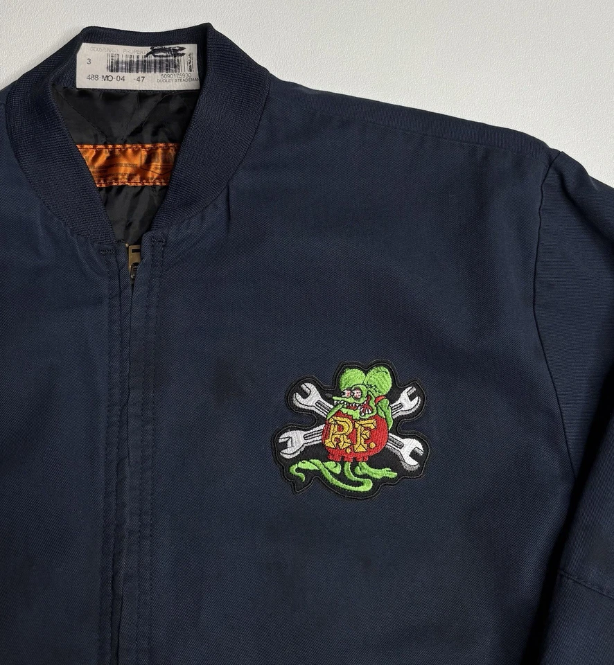 Chaqueta De Colección Rat Fink Ed Roth Mecánico Entrega De Trabajo | M Foto 2 de 4