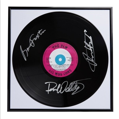 The Jam With Printed Signed Autograph Vinyl Record Art With Frame