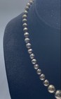 Vintage 900 Silver Graduated Bead Necklace Southwestern 15.75" 13.4g — photo 2