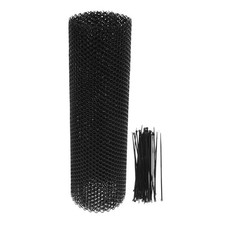 Reusable Balcony Pet Barrier Net Black Plastic Mesh for Stair and Railing Safety
