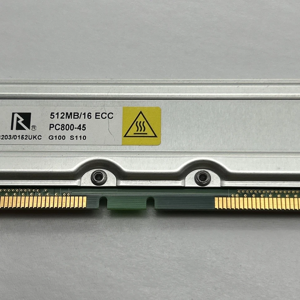 512mb RamBus ECC Toshiba 800-45 184pin RDram Memory Rambus THMR2E16-8 - Image 4 of 4