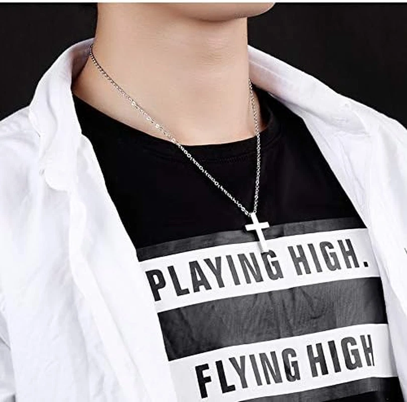 Collana a Croce Argento Sterling 925 Prima Comunione Placcatura in Oro, Bambino  - Immagine 3 di 4