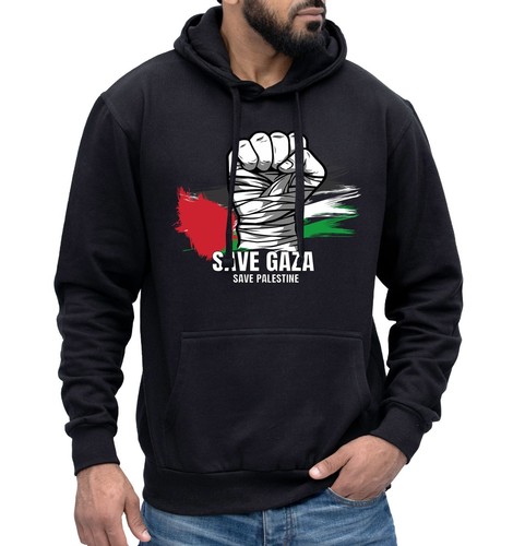 Save Gaza Save Palestine Hoodies Stand With Pro Palestinian Jumper Hoody Unisex - Picture 4 of 5