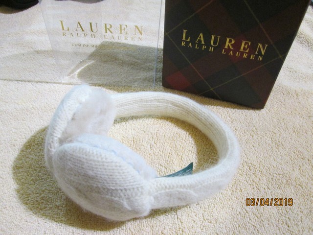 Lauren Ralph Lauren Women/'s Faux-Fur Shearling Earmuffs Ear Warmers