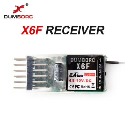 Receiver DUMBORC X6F 2.4G 6CH  Receiver for Domborc RC X4 X5 X6 Transmitter