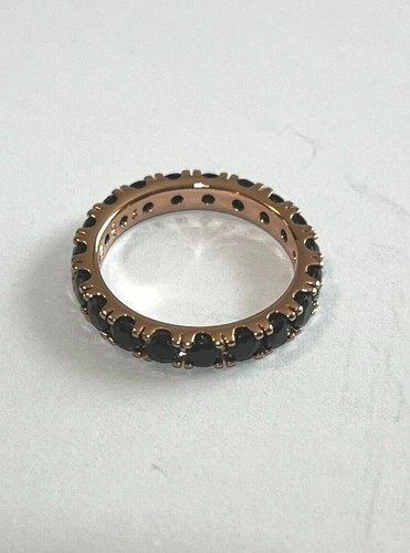 PANDORA BLACK SPARKLING ROW ETERNITY RING, STERLING SILVER S925ALE, WITH POUCH - Picture 7 of 7