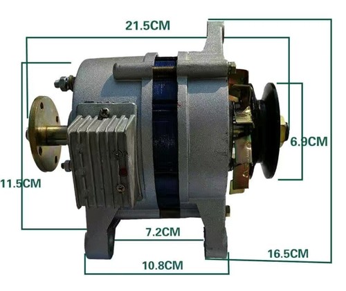 Alternatore generatore sincrono magnete permanente permanente rame 1200 W 12 V bassi giri AC/DC - Foto 4 di 8