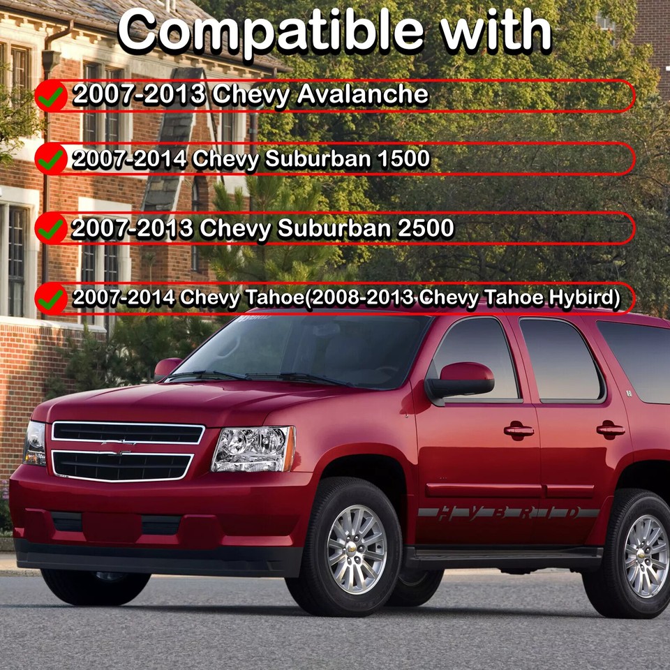 Pair Fit For 20072014 Chevy Avalanche Tahoe Suburban Headlight