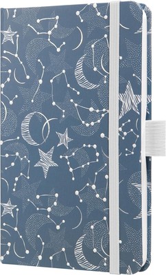 SIGEL J5348 Jolie Weekly Planner 2025, Design Cosmic Fantasy Blue, 9,5 x 15 cm, 