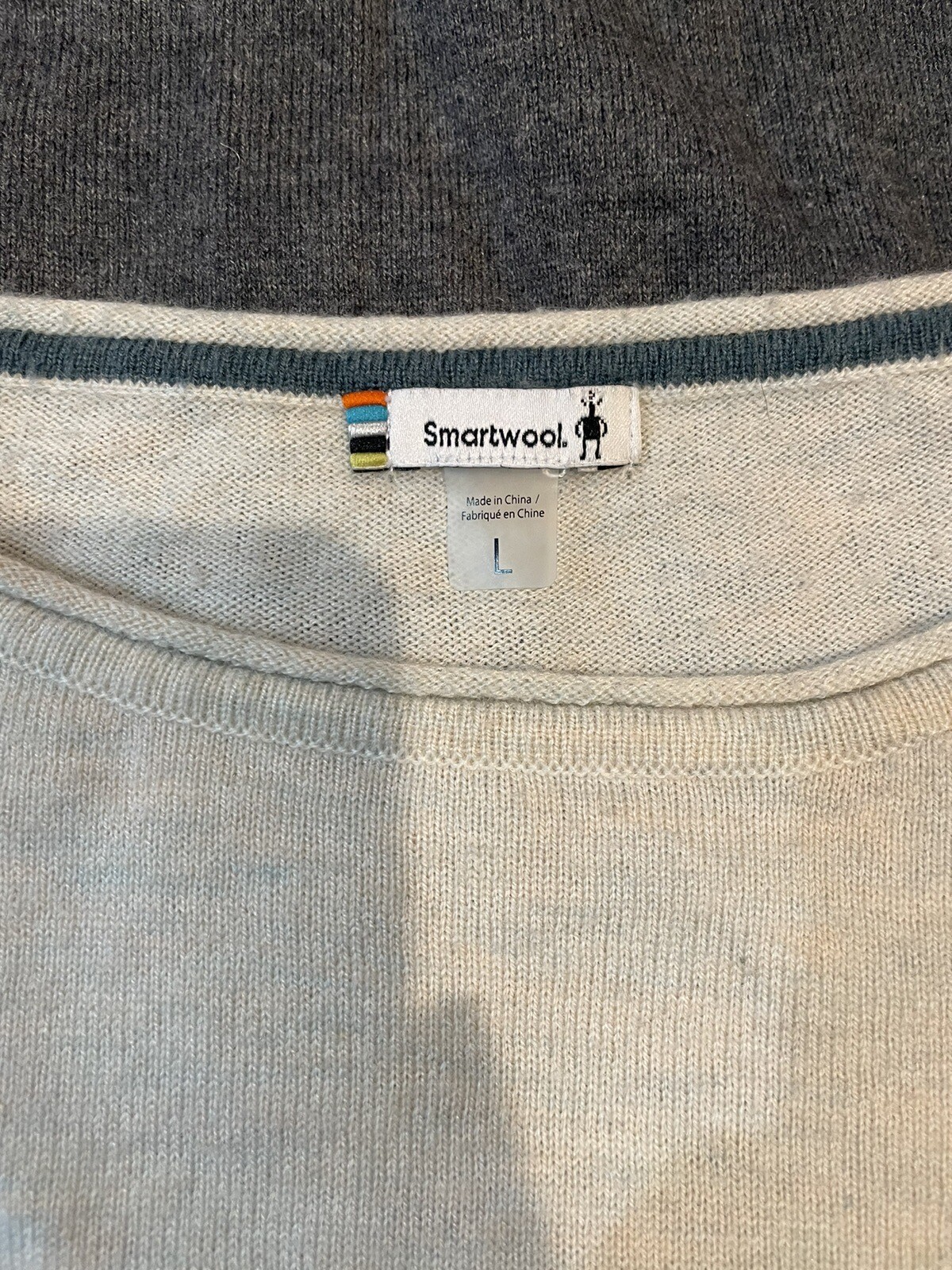 Smartwool Shadow Pine Merino Wool Colorblock Swea… - image 4