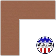 ArtToFrames Custom Brown Paloma Picture Photo Frame Mat Matting Board SM