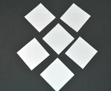 SOLID WHITE CHARM PACK  5 INCH Quilt Squares 