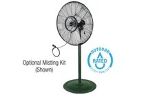 KING PFO-24 24" Outdoor Rated Oscillating Air Circulator With Pedestal Base