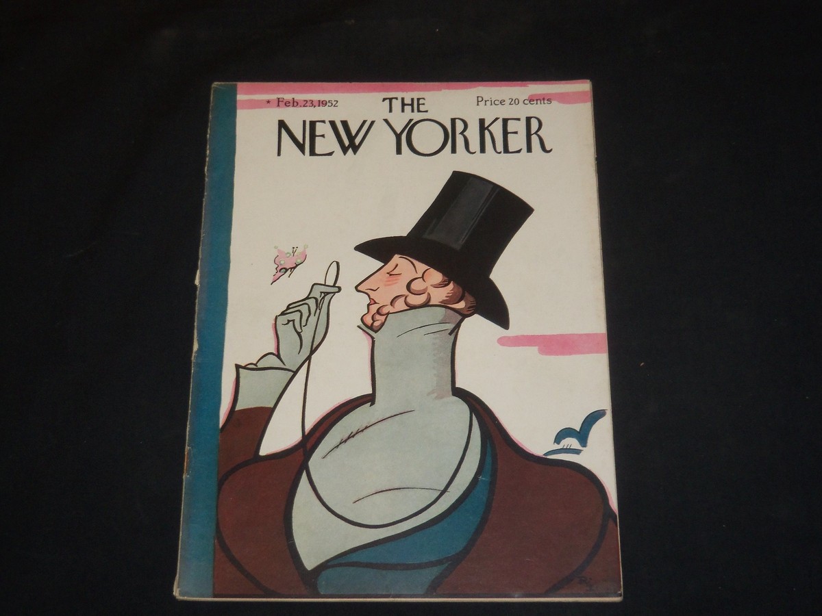 ニューヨーカー様 1952 FEBRUARY 23 THE NEW YORKER MAGAZINE - ILLUSTRATED COVER - NY