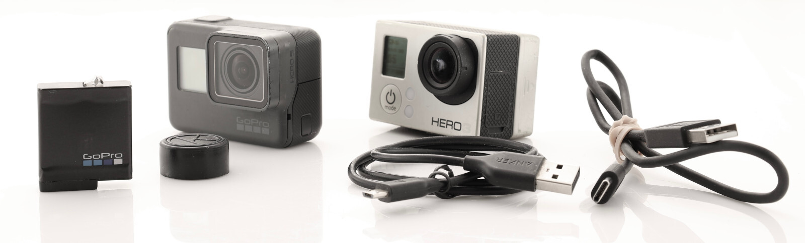 GoPro Hero 5 & 3 Cameras W/ Lots of Extras-image