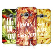 FUNDA DE GEL SUAVE HEAD CASE DESIGNS FOODIE THOUGHS PARA TELÉFONOS SAMSUNG 4