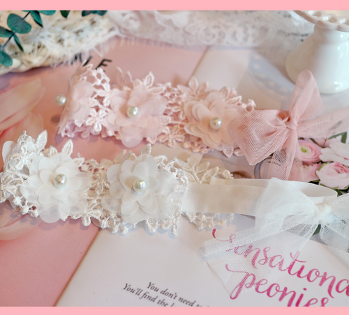 3PCS Newborn Baby Girls Flower Headband Soft Elastic Bow Knot Hair Band Set gift - Picture 6 of 94