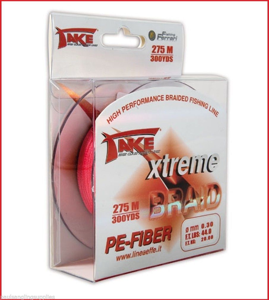 300yds Bulk Spool of RED 50 lb Xtreme Fishing Braid eBay