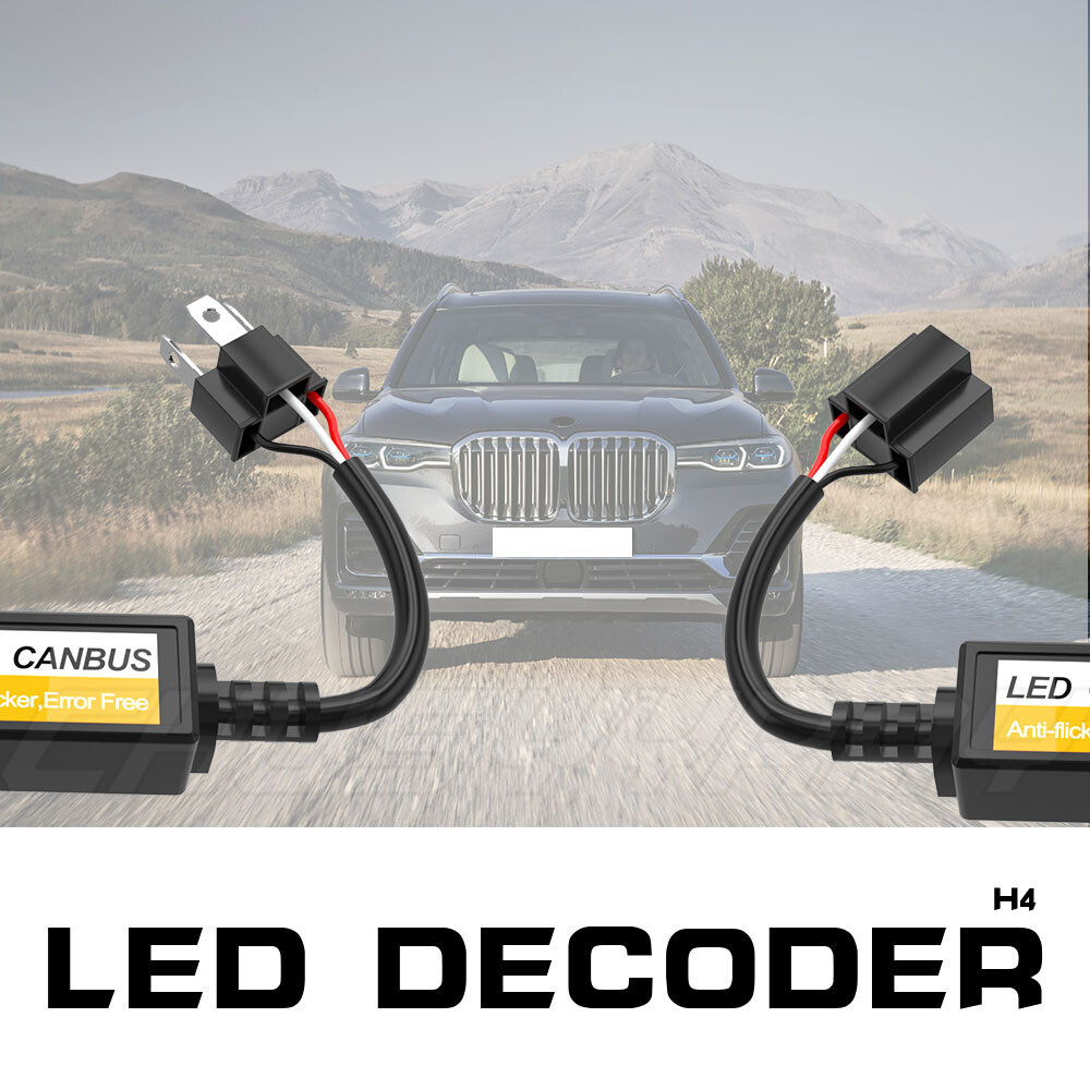 Decoder Canbus H4 9003 HB2 OUSHI - Anti Sfarfallio Per Fari LED, Adattatore Cancella Errore (2 Pezzi) - Foto 8