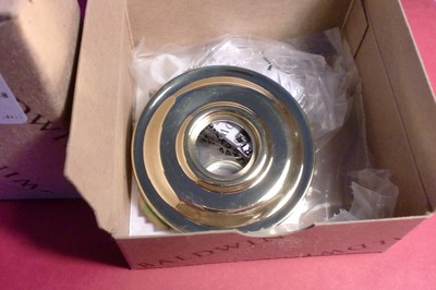 BALDWIN 5048.031 Polished Brass Rose 1 pair.