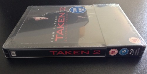 TAKEN 2 Blu-Ray SteelBook UK Region Free Extended Harder Cut New Sold Out & Rare - Picture 4 of 7