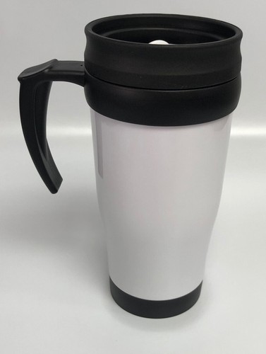 Custom Personalised Travel Mug Double Wall Insulated Screw Lid Cup 400ml Hot Cup - Afbeelding 10 van 11