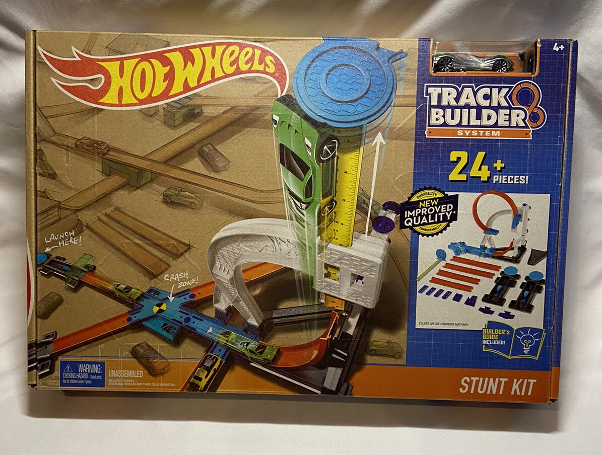 Hot wheels track builder stunt kit hotsell