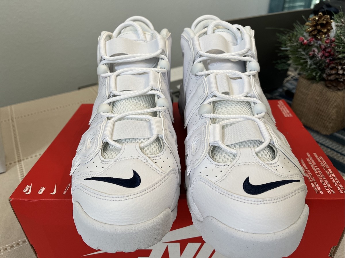 Nike Air More Uptempo 8 ホワイト/ネイビー Amazon.com | Nike Air More Uptempo Men's Shoes, White