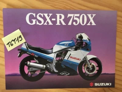 Suzuki GSX-R750X GSXR 750 X GSX-R prospectus moto brochure publicité dépliant
