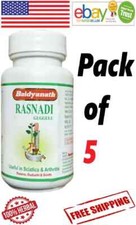 5 x Baidyanath Rasnadi Guggulu For Sciatica  Arthritis 80 Tablets 5