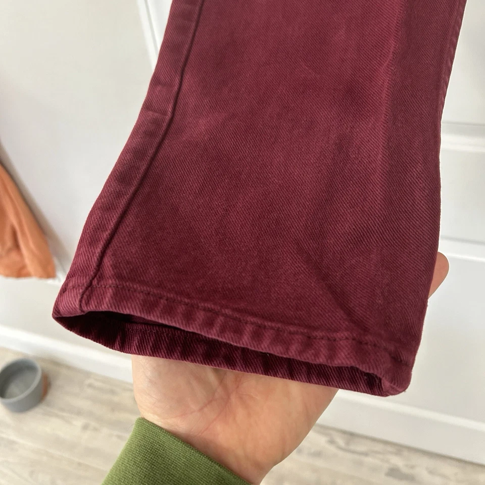 Pantalones de mezclilla sueltos Levi’s SilverTab de colección años 90 rojo granate 29x30 (talla junior 5) skate grunge Foto 4 de 4