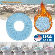 Winter Soft Bathroom Toilet Seat Cover Pad Cushion Closestool Warm Mat Washable