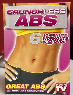 Crunchless Abs 10-minute Workouts on 2 DVD Set 6 Workouts