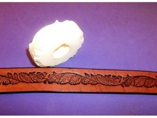 Berry Leather Emboss Roll High Impact Poly 3/4" Wide