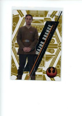 2016 Topps Star Wars High Tek Major Brance #SW-80 Gold Rainbow Foil 33/50