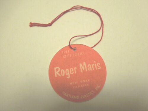 1950's 60's ROGER MARIS Hartland Baseball  figure custom  Hang Tag  - Picture 1 of 1