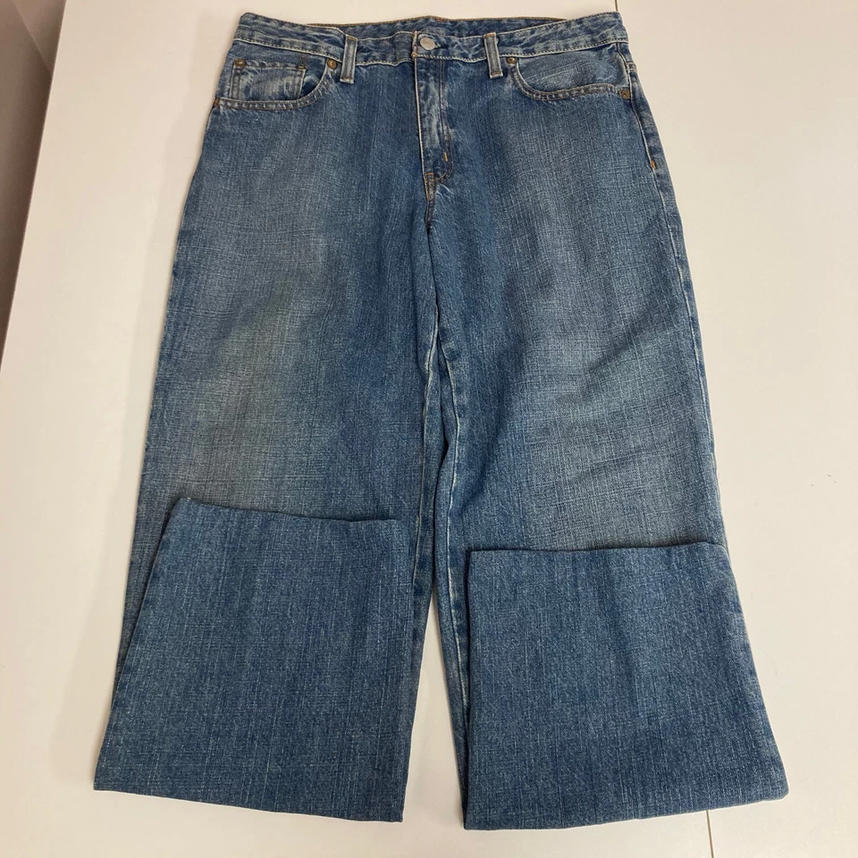 Pantalones de mezclilla Polo Company Ralph Lauren de colección para mujer pantalones de mezclilla de sábado 33x30 dobladillo relajado para mamá Foto 2 de 4