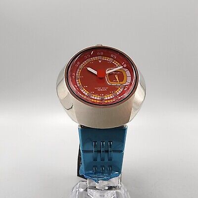Seiko Alba AKA Watch Men 41mm Red Dial Stainless Steel Small Seiko Alba AKA Watch Men 41mm Red Dial Stainless Steel Small